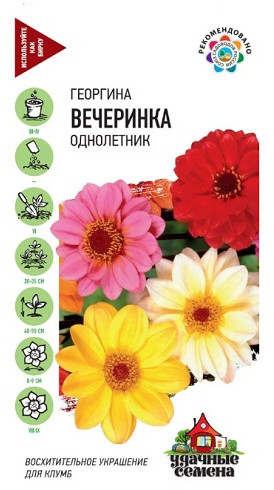 Семена. Георгина «Вечеринка», 0,3 г