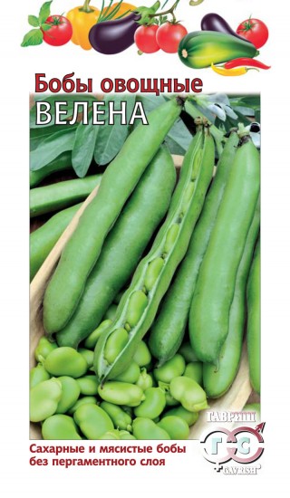 Семена. Бобы «Велена», 10 шт