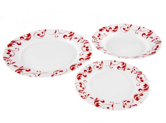 Набор тарелок Jazzy Pure Red, 3 шт