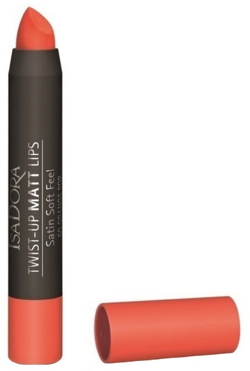 Помада для губ «Twist-up Matt Lips», тон 60 Orange Pop | IsaDora