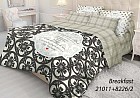 Комплект постельного белья «Breakfast» (1,5-спальный, ранфорс, 2 наволочки 50х70)