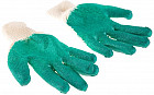 Перчатки х/б полуобливные ПВХ, зеленый