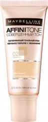 Тональный крем для лица «Affinitone», оттенок 02 Слоновая кость
