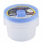 Комплект контейнеров «Смайл» с клапаном СВЧ (0,4 л), 3 шт, цвет в ассортименте