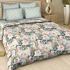 Комплект постельного белья «Белые розы» (рис. 344, семейный, поплин, 2 наволочки 70х70)