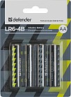 Батарея LR6 AA «Defender» Alkaline LR6-4B, 4 штуки