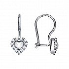 Детские серьги с французским замком