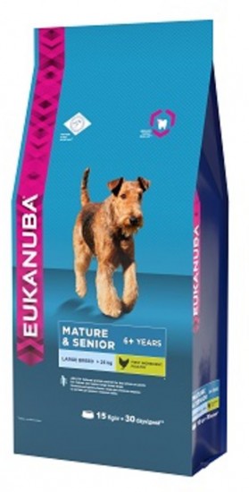 Корм для пожилых собак крупных пород «Eukanuba» (15 кг)