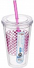 Стакан с трубочкой для холодных напитков «Easy», 500 мл