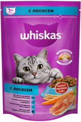 Корм сухой для кошек подушечки с паштетом, с лососем «Whiskas»(350 гр)
