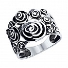 Кольцо из черненого серебра