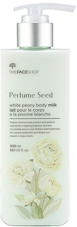 Молочко для тела парфюмированное «White Peony Body Milk» с ароматом белого пиона | Perfume Seed | The Face Shop
