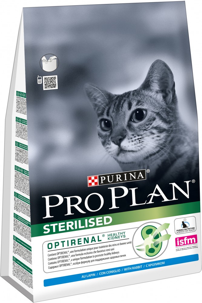 Корм для стерилизованных кошек и кастрированных котов «Pro Plan», с кроликом (3 кг) | Purina