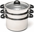 Мантоварка 2-уровневая с крышкой «Cook&Co», диаметр 24 см