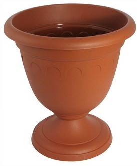 Вазон высокий «Колывань» 5,6 л, d-26 см, терракот