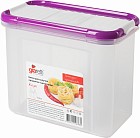 Банка для сыпучих продуктов с дозатором «Krupa» (1 л), черничный