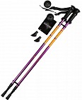 Палки для скандинавской ходьбы «Longway» (78-135 см), 2-секционные, фиолетовый/жёлтый