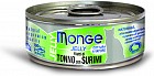 Корм для кошек Jelly «Кусочки в желе» желтоперый тунец с сурими (80 г)