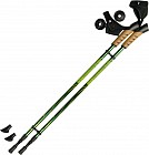 Палки для скандинавской ходьбы «Rainbow» (83-135 см), 2-секционные, зелёный/жёлтый