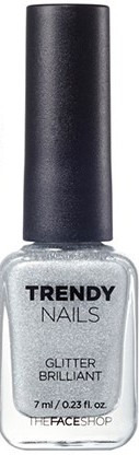 Лак для ногтей «Glitter Brilliant», оттенок GLI005 | Trendy Nails | The Face Shop