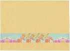 Полотенце махровое «Цветы» (70×140 см), цвет желтый