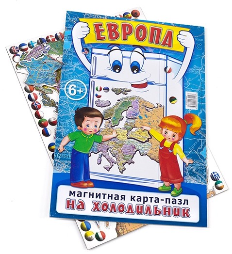 Магнитный пазл «Карта Европы»
