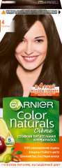 Стойкая питательная крем-краска для волос «Color Naturals», оттенок 4 Каштан