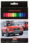 Фломастеры «Крутые Тачки», 12 цветов