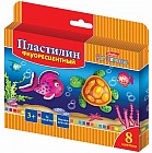 Пластилин восковой флуорисцентный, 8 цветов