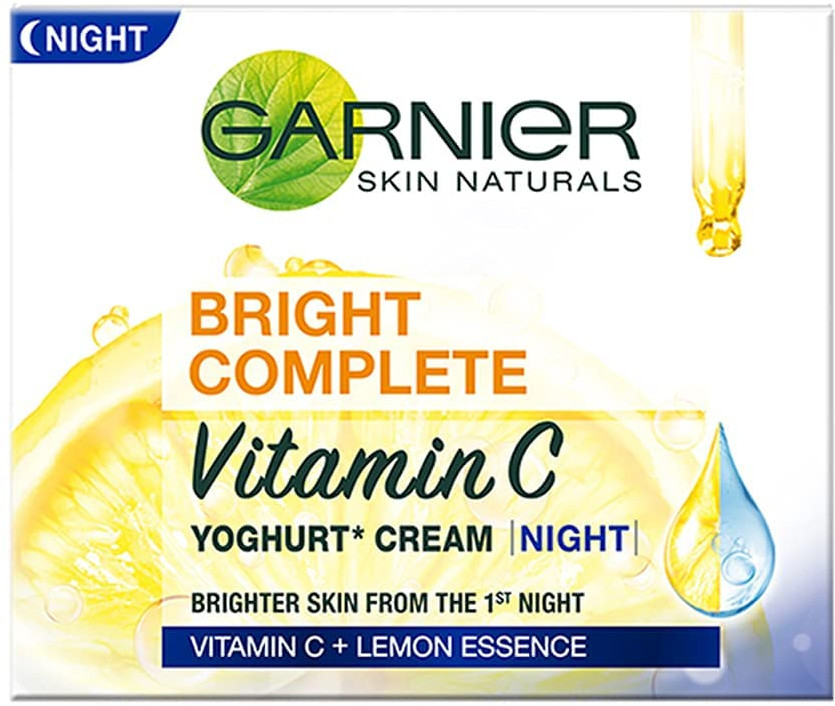 Ночной крем для лица «Отбеливание и защита» | Skin Naturals | Garnier