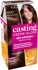 Краска-уход для волос стойкая «Casting Creme Gloss» без аммиака, оттенок 400 Каштан