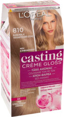 Краска-уход для волос стойкая «Casting Creme Gloss» без аммиака, оттенок 810 Светло-русый перламутровый