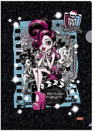 Папка-уголок пластиковая А4 | Monster High | Hatber