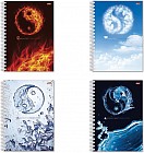 Тетрадь в клетку (96 листов формата А4 на гребне), в ассортименте