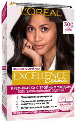 Крем-краска для волос cтойкая «Excellence», оттенок 300 Темно-каштановый