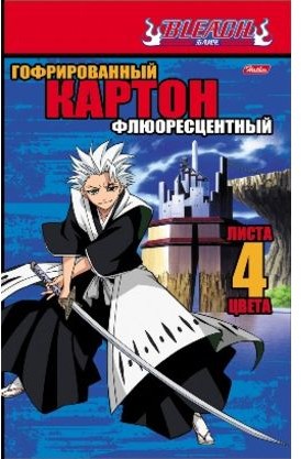Картон цветной гофрированный, 4 цвета