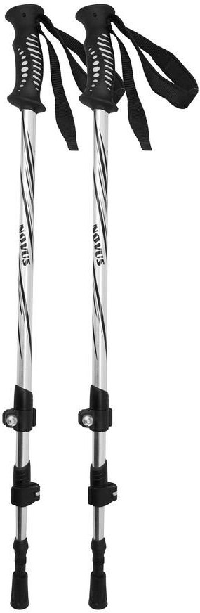 Треккинговые палки NTP-02 silver (65-135 см) | Novus