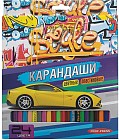 Карандаши цветные пластиковые, 24 цвета