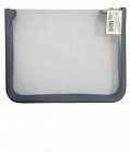 Папка на молнии по кругу (А5-2, серая)
