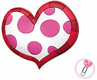 Скрепка «Пятнистое сердце» (13 см)