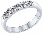 Кольцо из серебра со Swarovski Zirconia