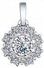 Подвеска из серебра со Swarovski Zirconia