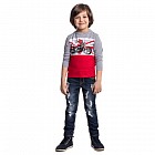 красный, серый