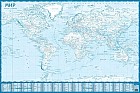 Контурная карта настенная «Мир»