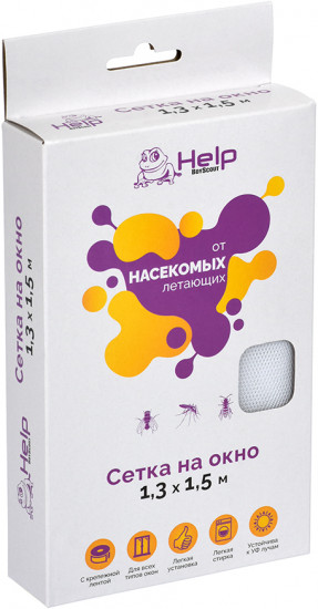 Сетка противомоскитная для окон (130х150 см)