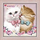 Алмазная мозаика «Кот и кошка»