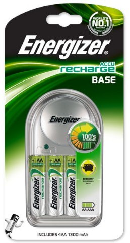 Зарядное устройство ENERGIZER Base + 4 Аккум 1300 mAh | Energizer