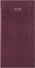 Еженедельник карманный 2018 «Lizard» (80х155 мм), бордовый