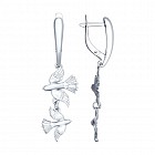 Длинные серьги из серебра