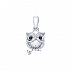 Подвеска из серебра с фианитами